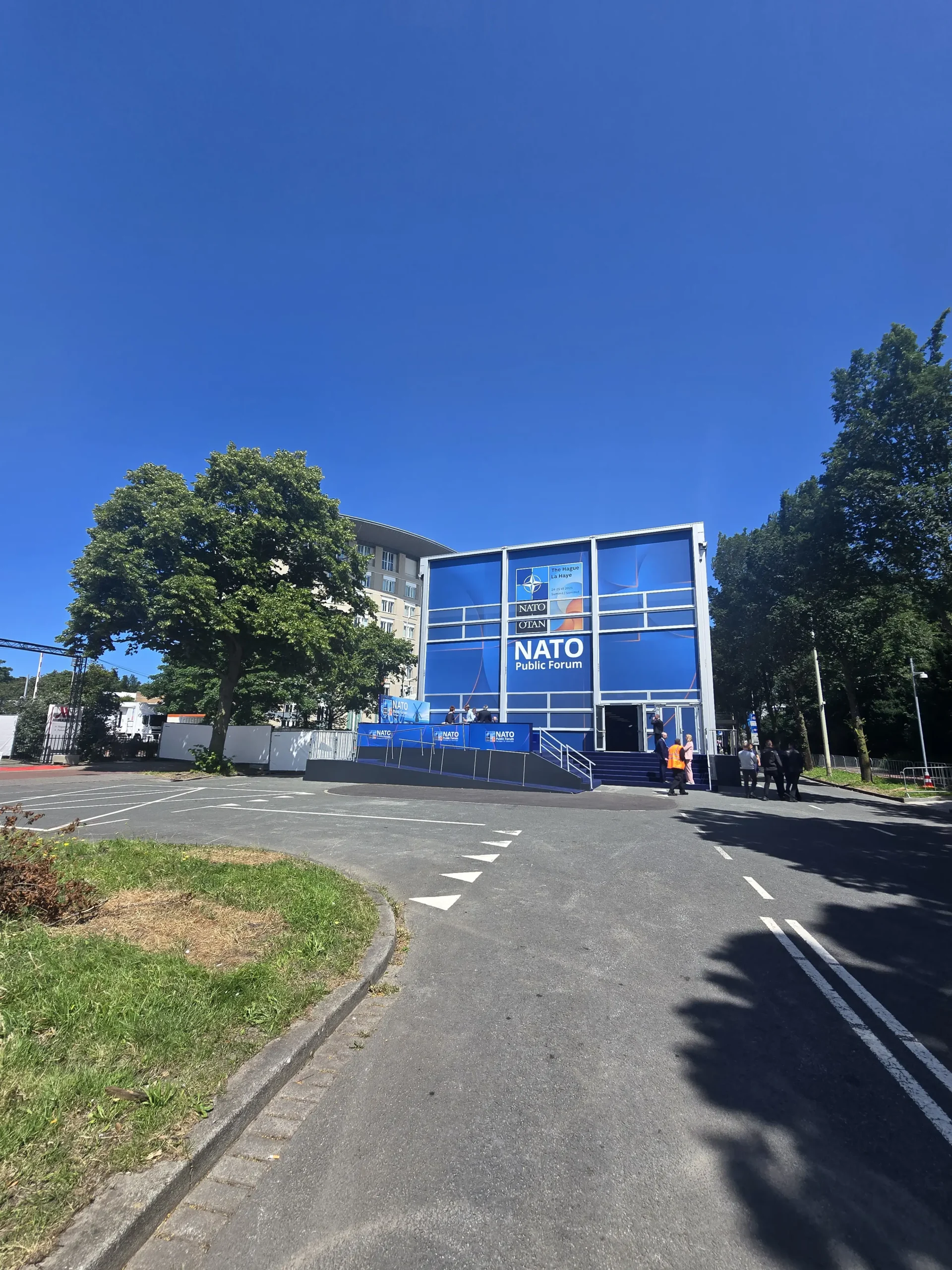 NATO Public Forum building exterior at The Hague NATO Summit 2025